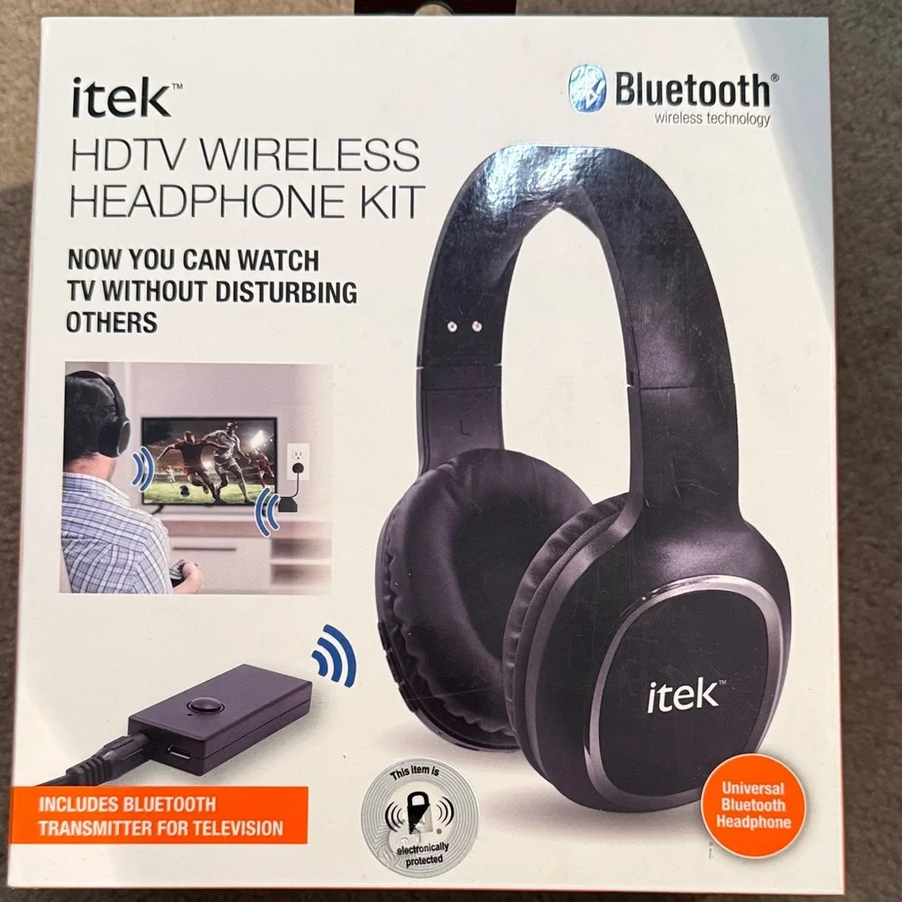 Black Wireless Headphone Kit